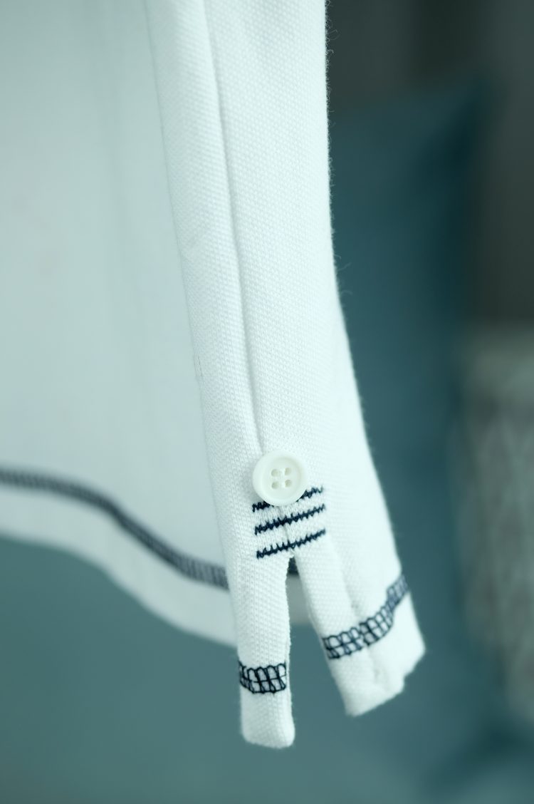 White polo shirt with nautical accessories (0187-4) zdjęcie 4