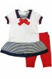 Dress and shorts in marine style - set (0196-1) miniaturka 5