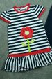 Dress and shorts with flower applique - set (0196-2) miniaturka 9