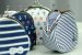 Purse in white and navy blue stripes with a small anchor (0319-3) miniaturka 3