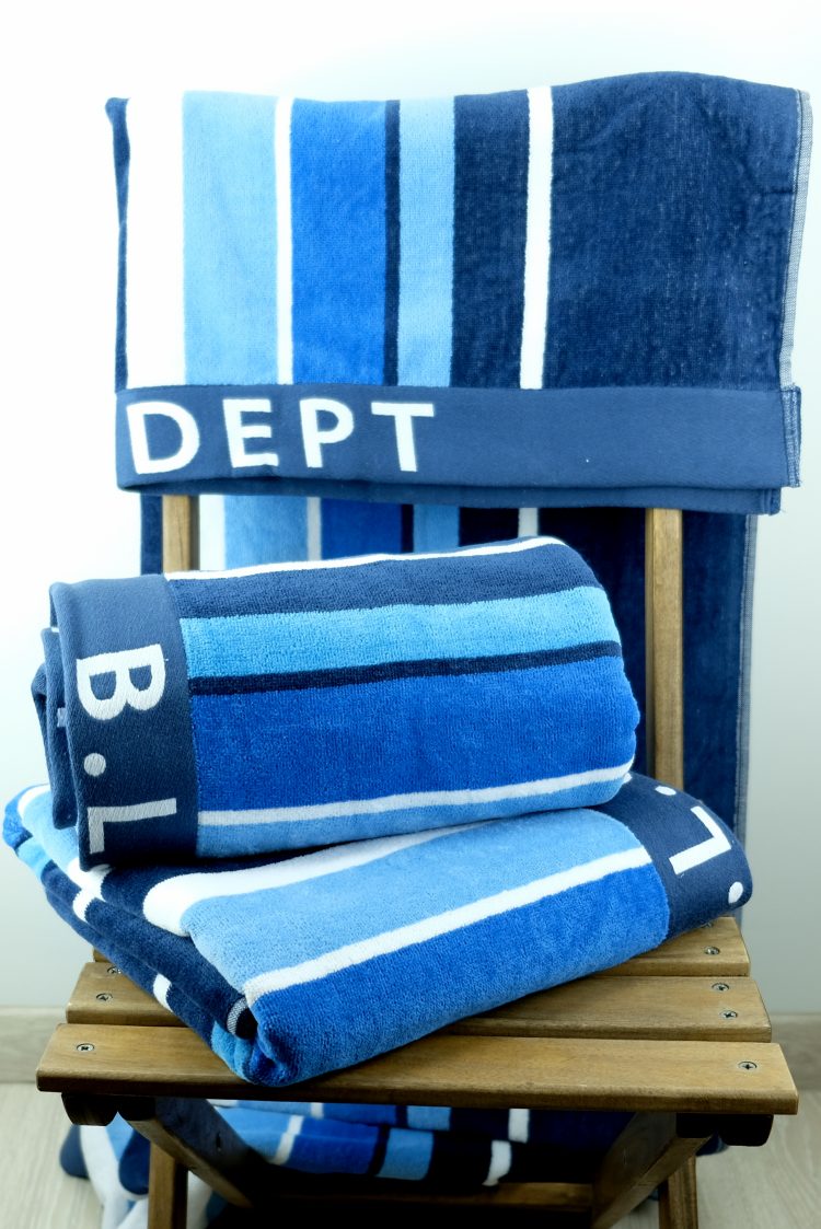 Ręcznik plażowy w stylu marynistycznym 180x90 cm (0508-2) zdjęcie 1
