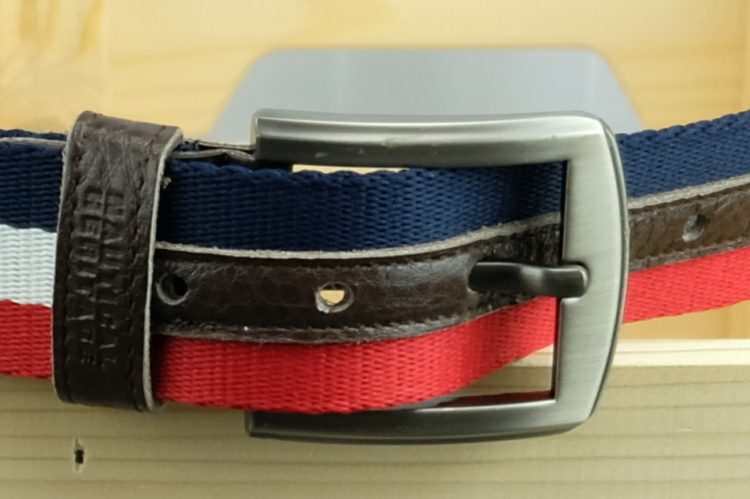Belt in navy blue, red and white - 120 cm (0530-12) zdjęcie 4