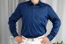 Navy blue long-sleeved shirt (0690-1) miniaturka 5