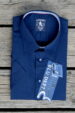 Navy blue short-sleeved shirt (0691-1) miniaturka 1