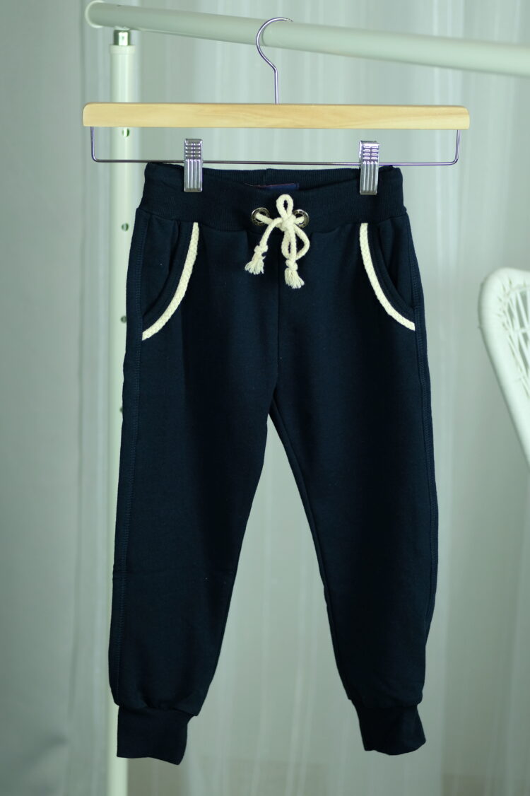 Girls' navy blue sweatpants (1544) zdjęcie 1