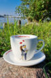 Porcelain teacup with nautical graphics (0729-3) miniaturka 1