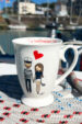 Porcelain mug with nautical graphics (0723-5) miniaturka 1