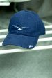 Navy blue baseball cap with seagull applique (0455-2) miniaturka 1