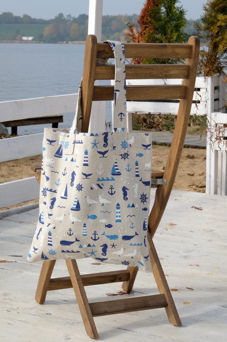 K&A cotton nautical shopping bag (1113) zdjęcie 1