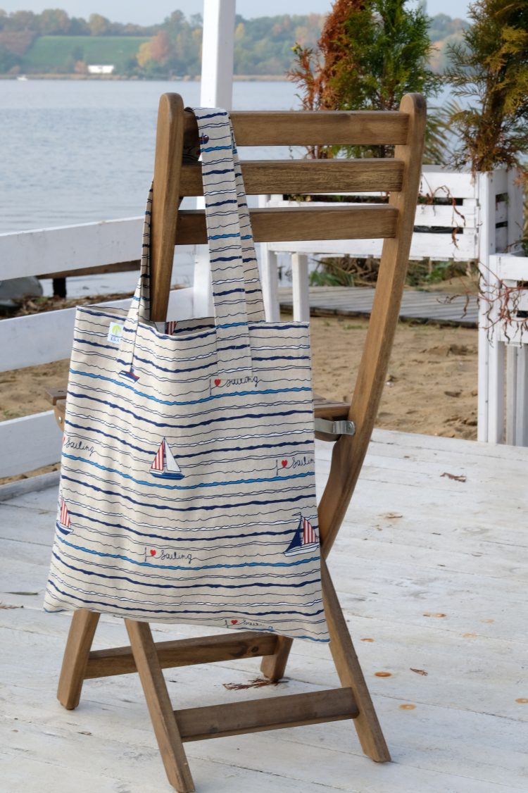 K&A cotton nautical shopping bag (1114) zdjęcie 1