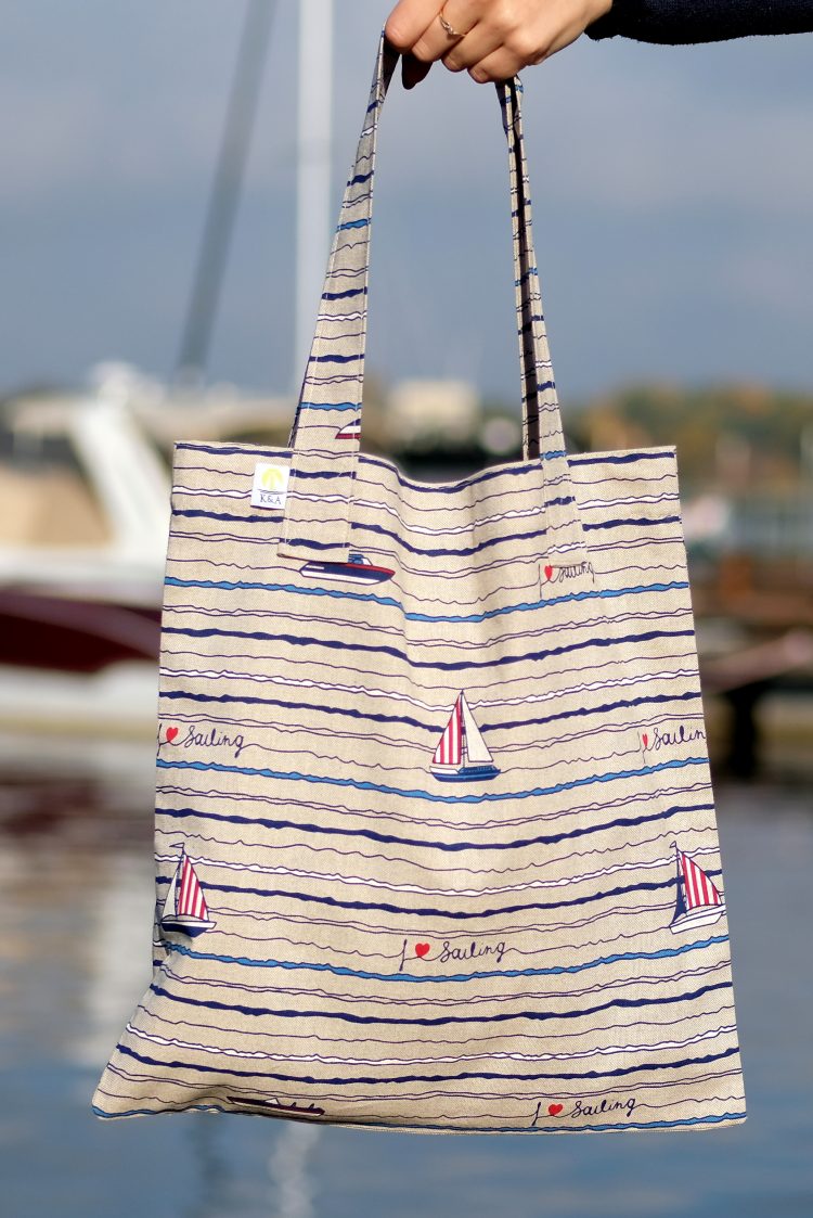 K&A cotton nautical shopping bag (1114) zdjęcie 2