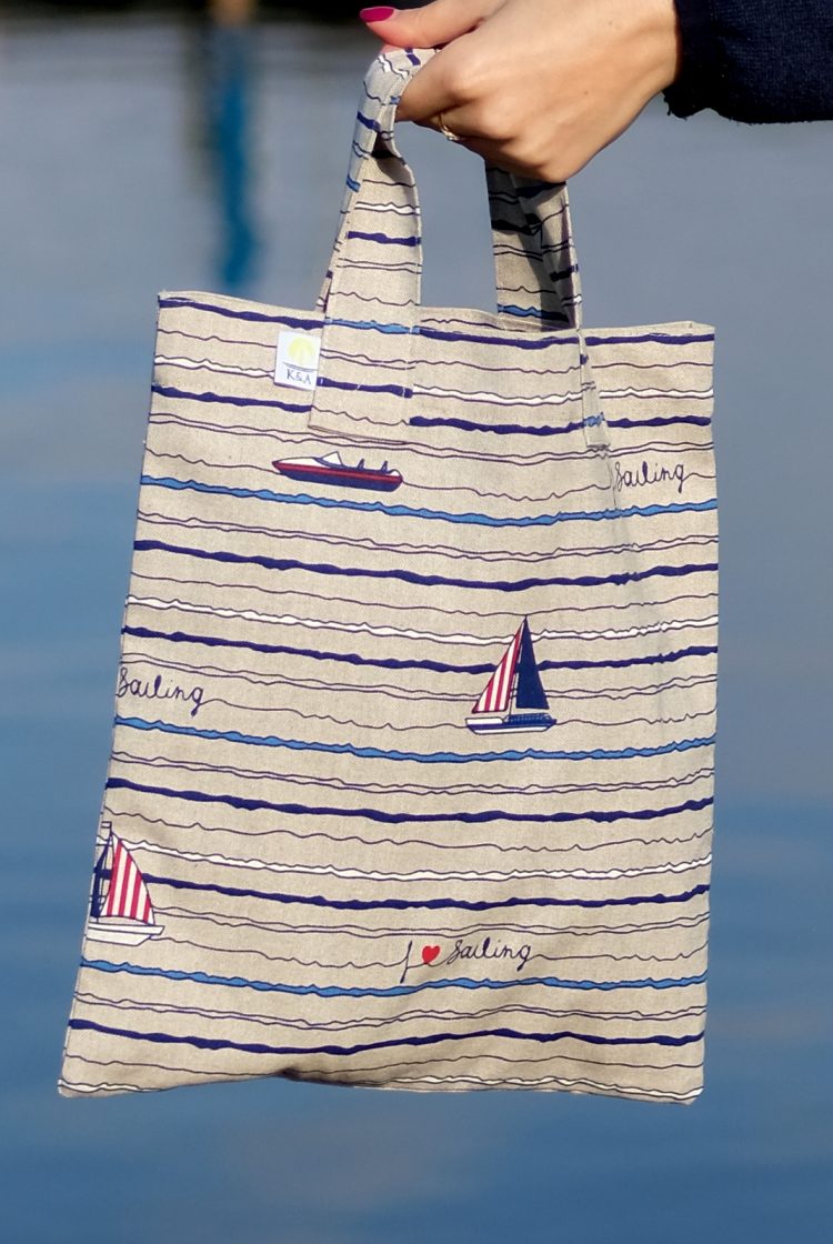 K&A cotton nautical shopping bag (1112) zdjęcie 3