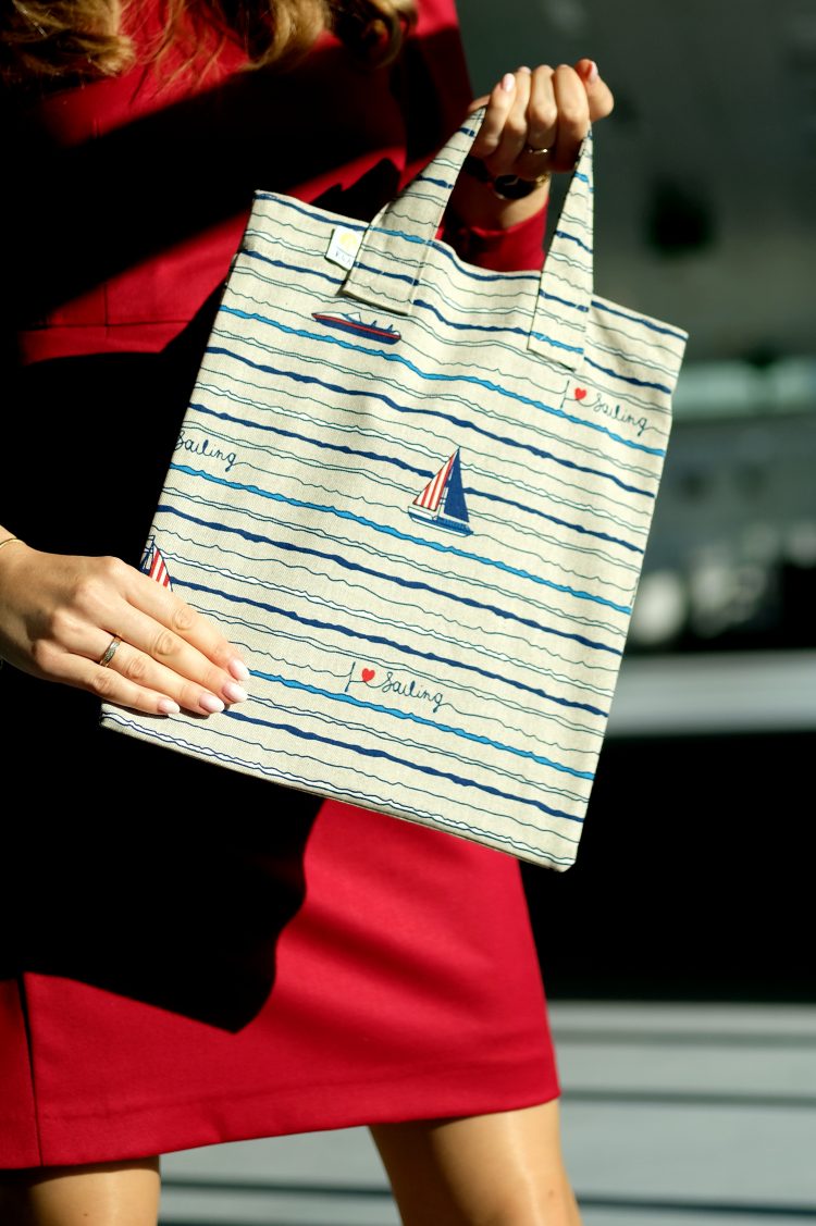 K&A cotton nautical shopping bag (1112) zdjęcie 4