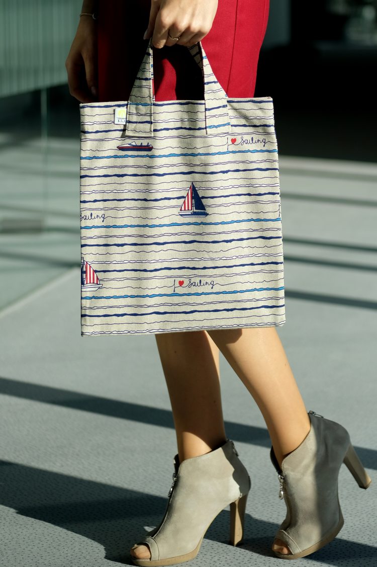 K&A cotton nautical shopping bag (1112) zdjęcie 5