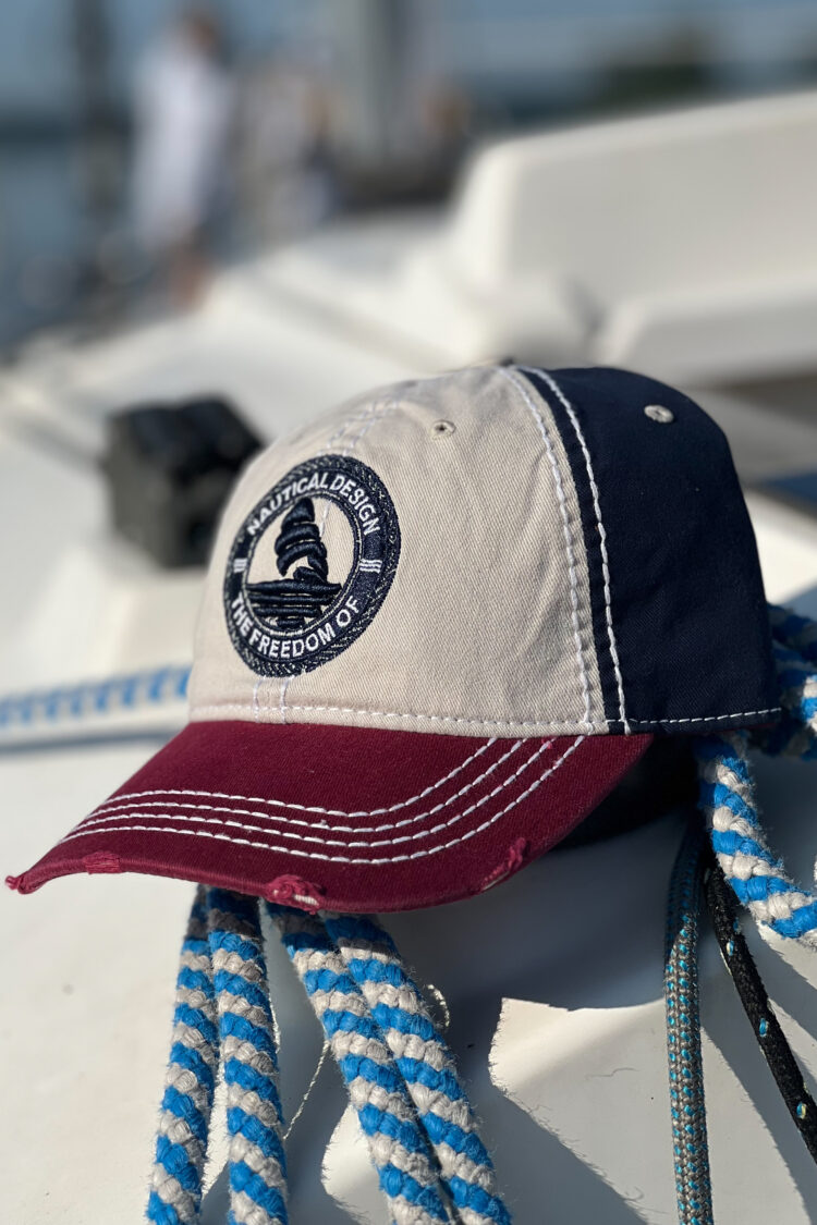 Baseball cap with nautical appliqué (0471-2) zdjęcie 1