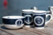 Porcelain bowl with navy blue nautical accents (0725-5) miniaturka 3
