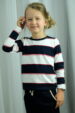 Long-sleeved striped blouse (0180) miniaturka 1