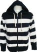Navy blue and white striped hooded sweatshirt (0672-1) miniaturka 10