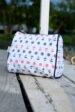 White cosmetic bag with black and red anchors and steering wheels (0317-6) miniaturka 2