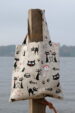Bawełniana torba zakupowa K&A - koty (1118) miniaturka 2