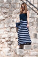 Long striped skirt (0752) miniaturka 2