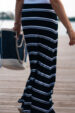 Long striped skirt (0752) miniaturka 3