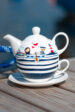 Porcelain teapot and cup set (0726-1) miniaturka 1