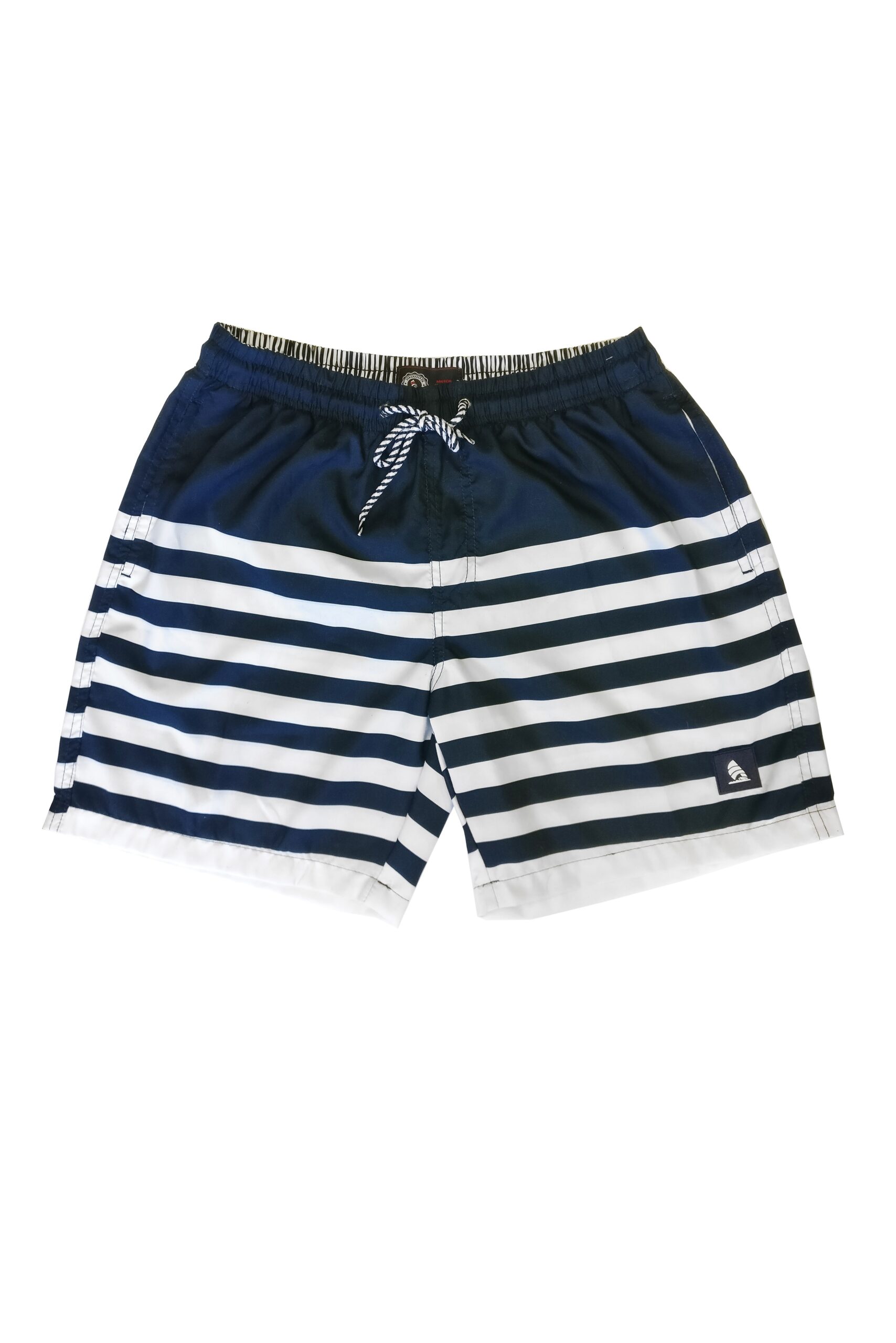 Topman Striped Swim Shorts Colour Navy Blue Depop, 48% OFF
