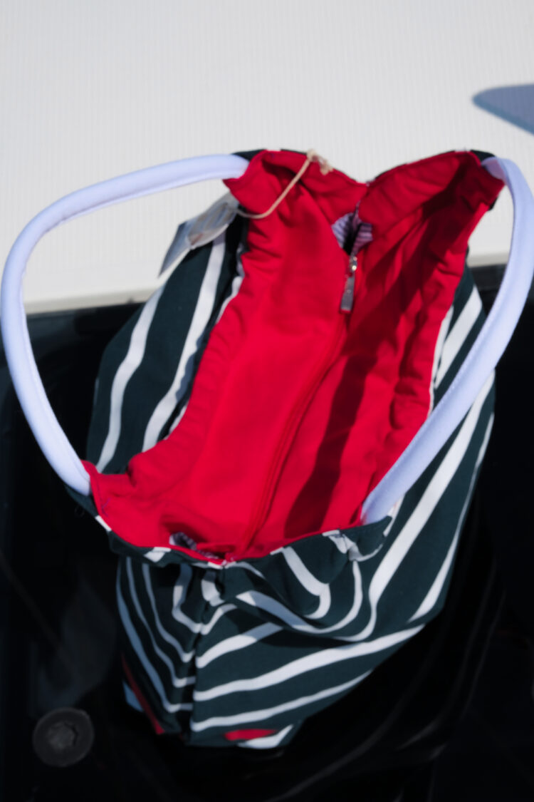 Ladies' fabric shoulder and hand bag (0210) zdjęcie 3