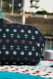 Cosmetic bag in white and navy blue anchors and steering wheels (0334-4) miniaturka 2