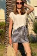 Striped short shorts (1307) miniaturka 2