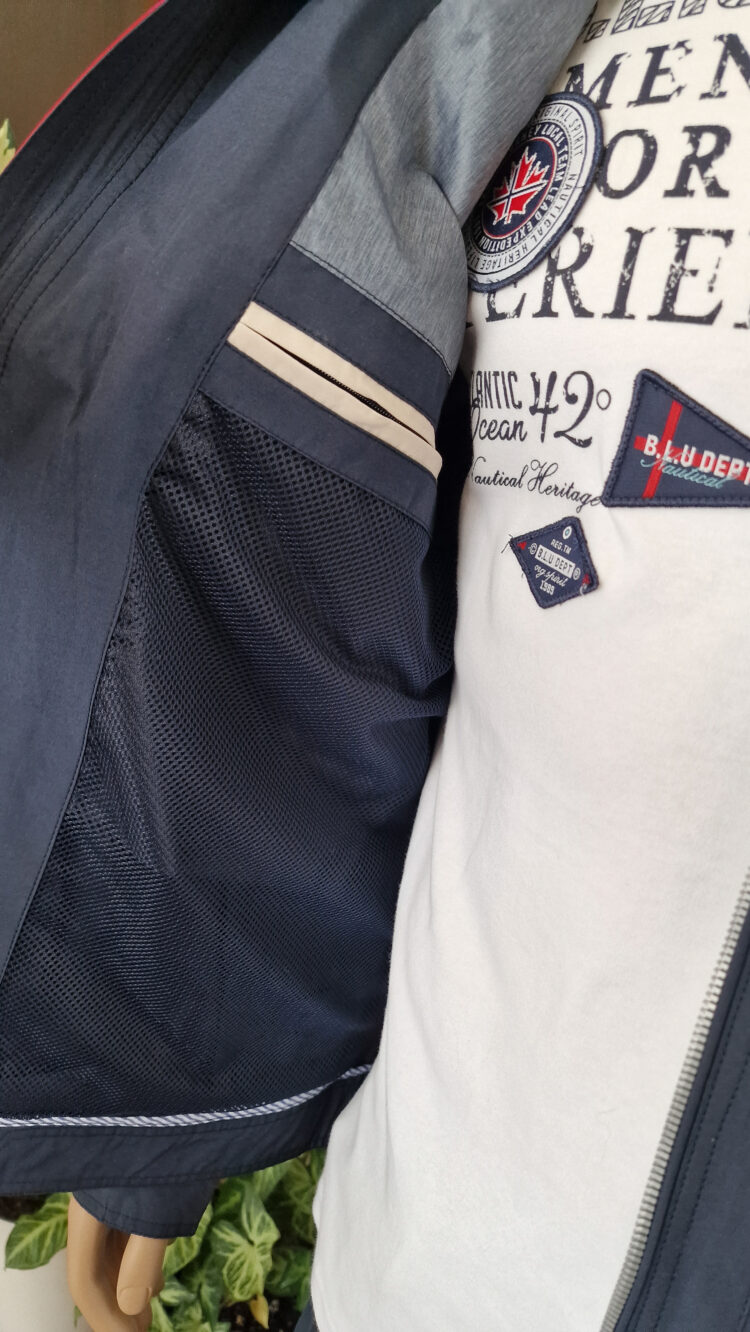 Navy blue men's jacket (0790) zdjęcie 3