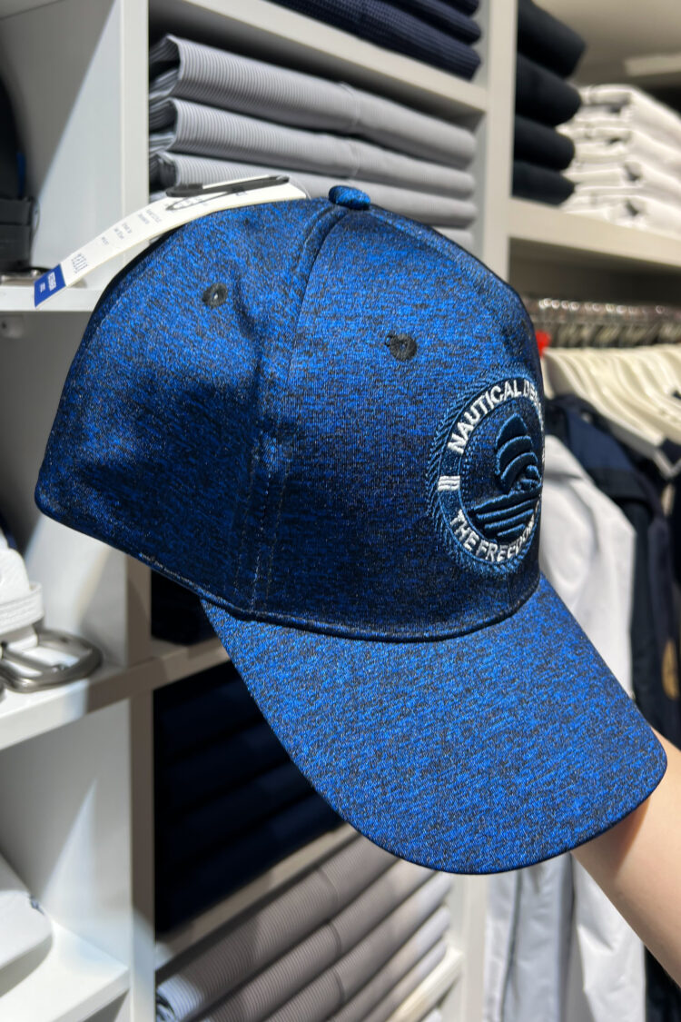 Granatowa czapka z daszkiem Nautical (0476-3) zdjęcie 1