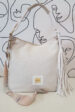 EGO Linen Handbag WHITE (20064) miniaturka 1