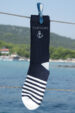 Men's navy blue socks with anchor size 41-46 (1903-1) miniaturka 1