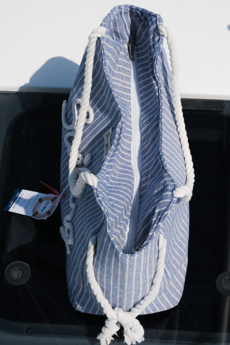 Sailing blue striped bag (0354-1) zdjęcie 4