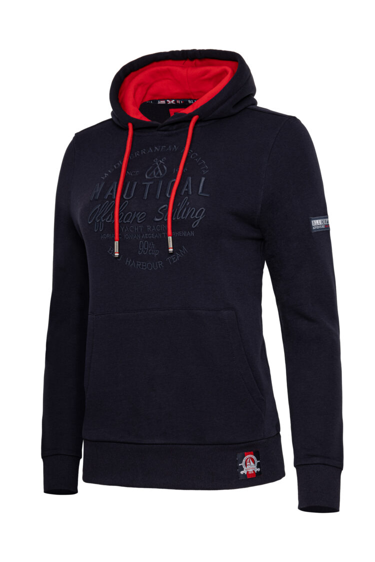 Navy blue women's sweatshirt Nautical Offshore Sailing (1287) zdjęcie 1
