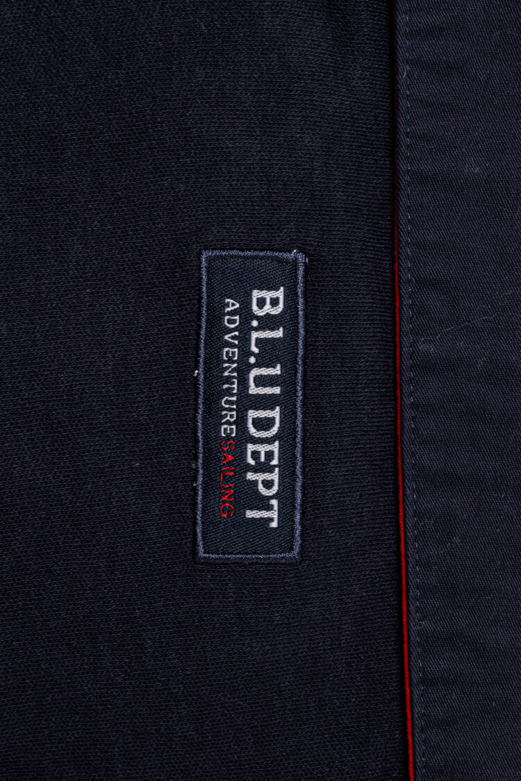 Navy blue women's polo shirt BLU (1381) zdjęcie 3