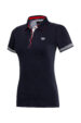 Navy blue women's polo shirt BLU (1381) miniaturka 1