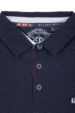 Men's navy blue long-sleeved polo shirt – nautical style (0649) miniaturka 2
