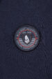Men's navy blue long-sleeved polo shirt – nautical style (0649) miniaturka 5