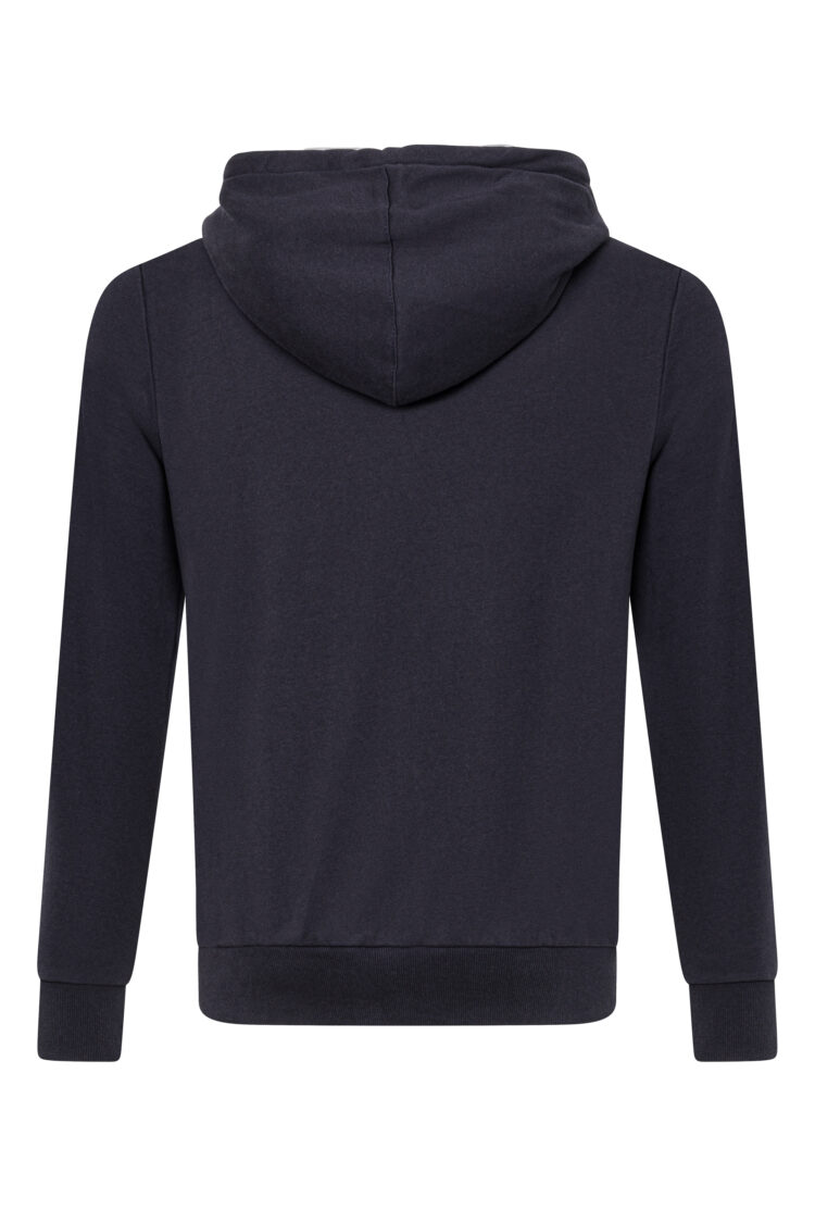 Men's BLU sailing sweatshirt – navy blue with hood, zip-up NAUTICAL (0798-2) zdjęcie 2