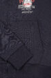 Men's BLU sailing sweatshirt – navy blue with hood, zip-up NAUTICAL (0798-2) miniaturka 4