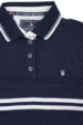 Granatowa sukienka polo damska BLU – elegancja i żeglarski styl (1375-1) miniaturka 2