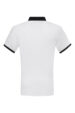 BLU Lifestyle men's polo shirt – white with navy blue collar and nautical details (1640-2) miniaturka 3