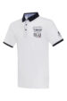 BLU Lifestyle men's polo shirt – white with navy blue collar and nautical details (1640-2) miniaturka 1
