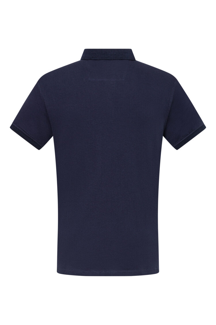 BLU Lifestyle men's polo shirt – navy blue with nautical details (1641-1) zdjęcie 4