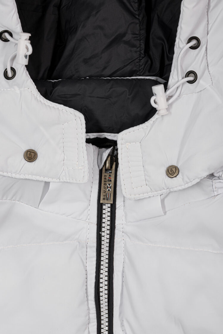 BLU men's sailing vest – white with hood, lightweight and waterproof (1699-1) zdjęcie 5