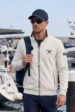 Męska bluza żeglarska BLU DEPT beżowa – rozpinana nautical premium | BLU Lifestyle (0793-6) miniaturka 3