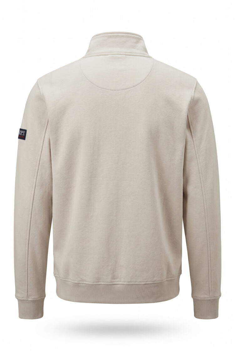 Męska bluza żeglarska BLU DEPT beżowa – rozpinana nautical premium | BLU Lifestyle (0793-6) zdjęcie 4